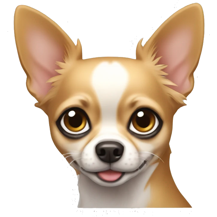 Chihuahua poil long et clair  emoji