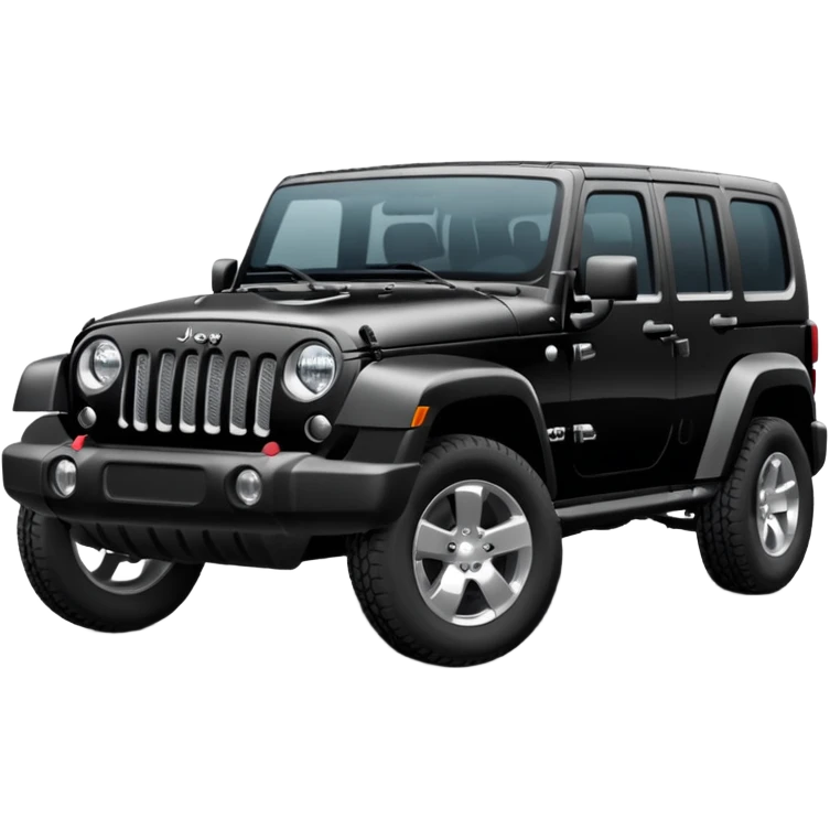 2023 Jeep black color Jeep emoji suv emoji