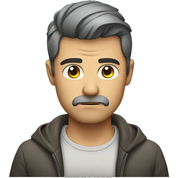 man standing sulking emoji