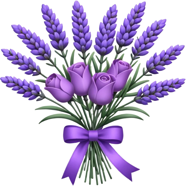 Flower Bouquets, Lavenders
 emoji