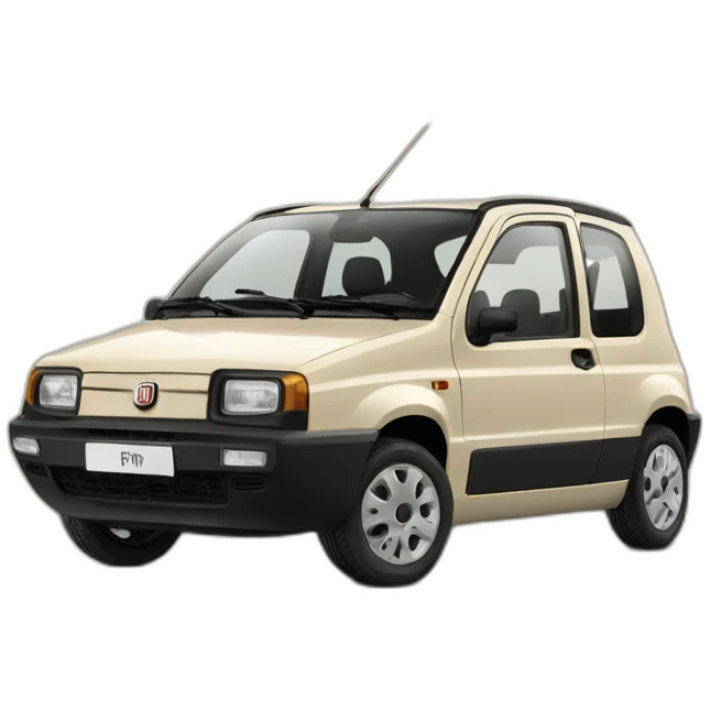 Fiat-panda-beige emoji