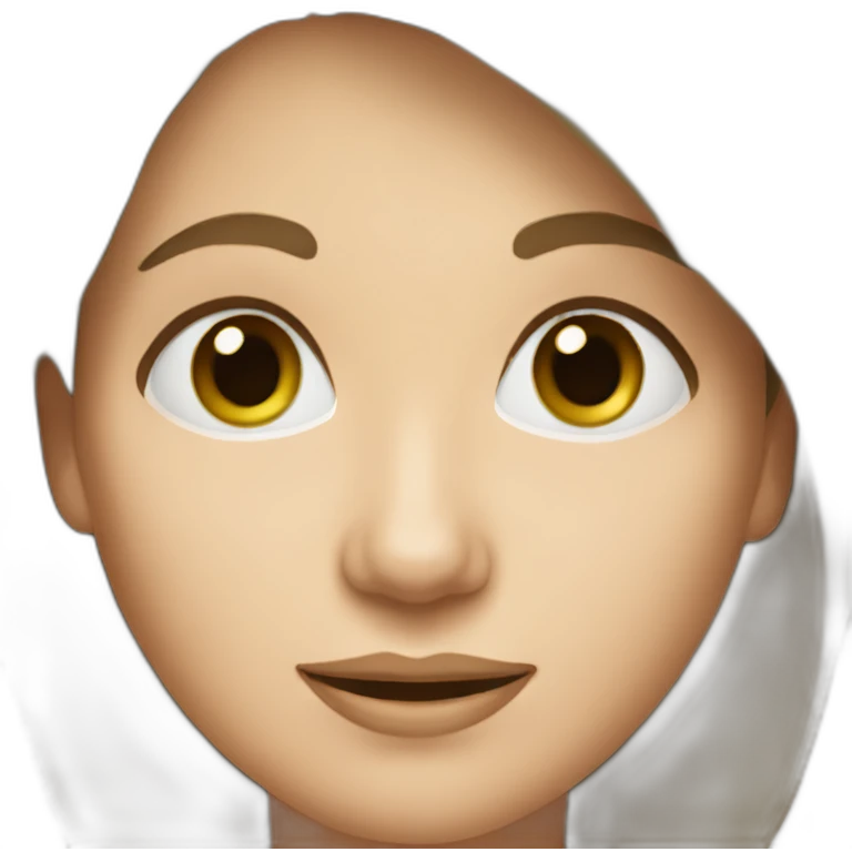 55 year old white woman brown hair green brown eyes emoji