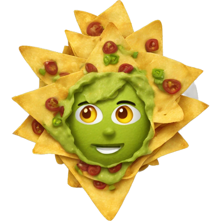 Nachos with guacamole  emoji