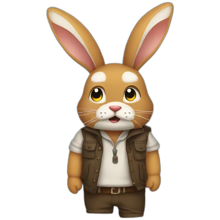 Hase Angst Messer emoji