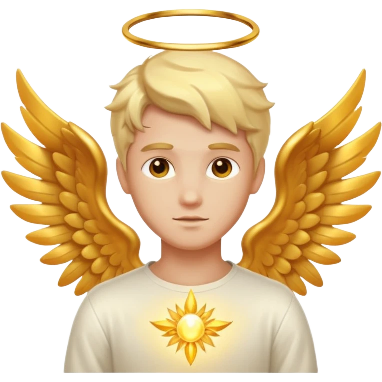 Healer male angel emoji