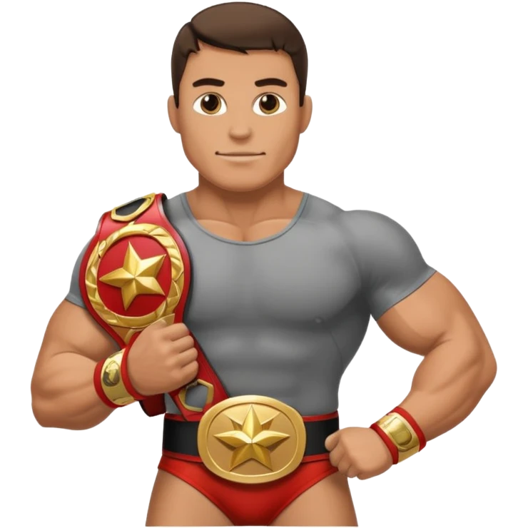  professional-wrestling with champions belt emoji