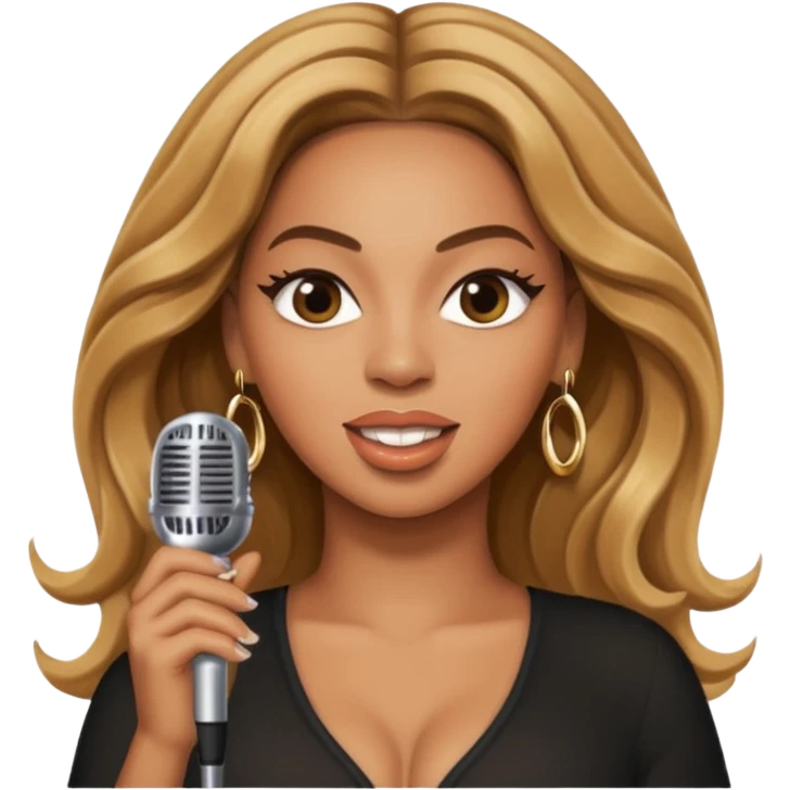  Beyonce singing emoji