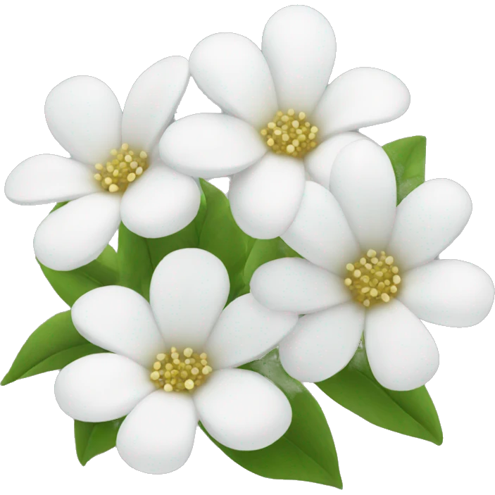 White flowers emoji