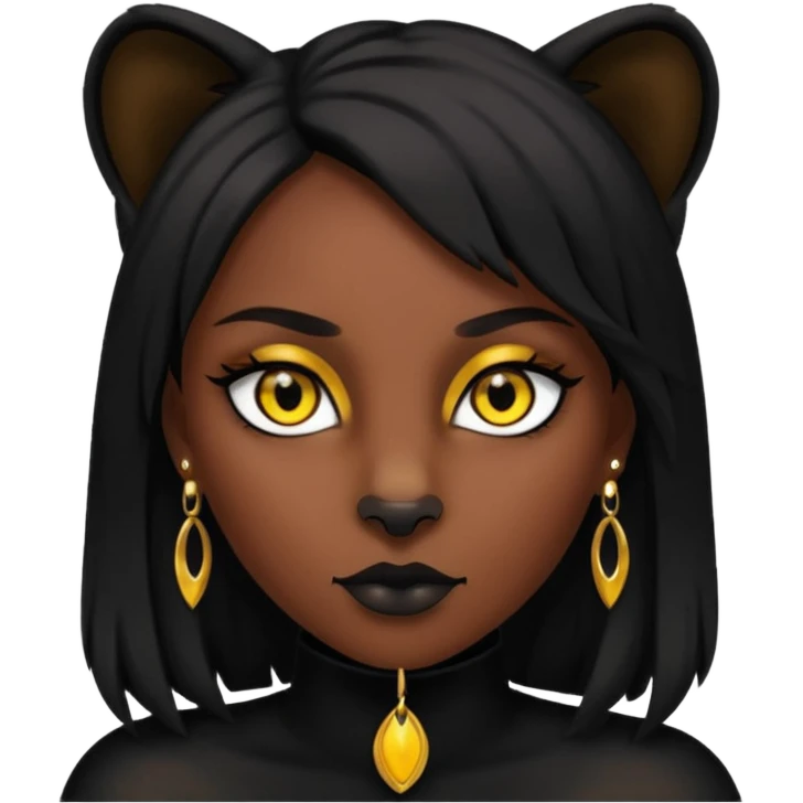 Mulher pantera emoji
