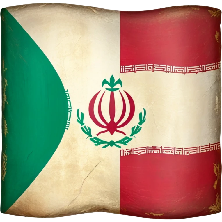 Iran old flag emoji