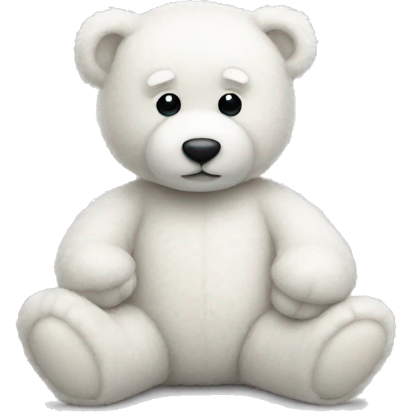 White Teddy Bear emoji