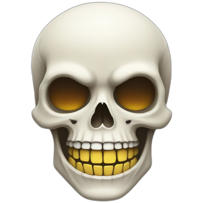 Skull funny smile emoji