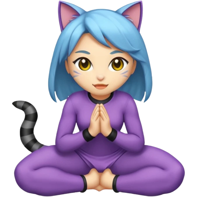 Catgirl kneeling  emoji