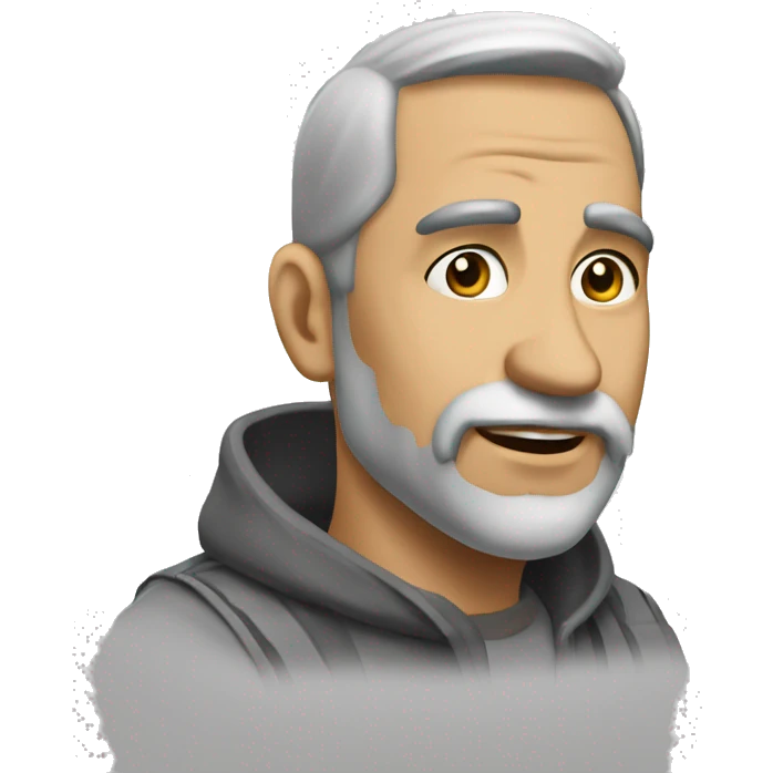 серые вязаные варежки  emoji