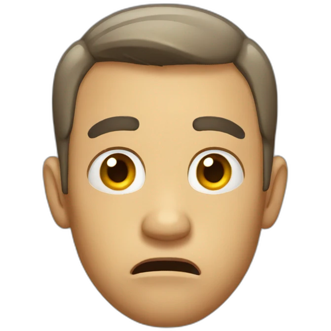afraid man emoji