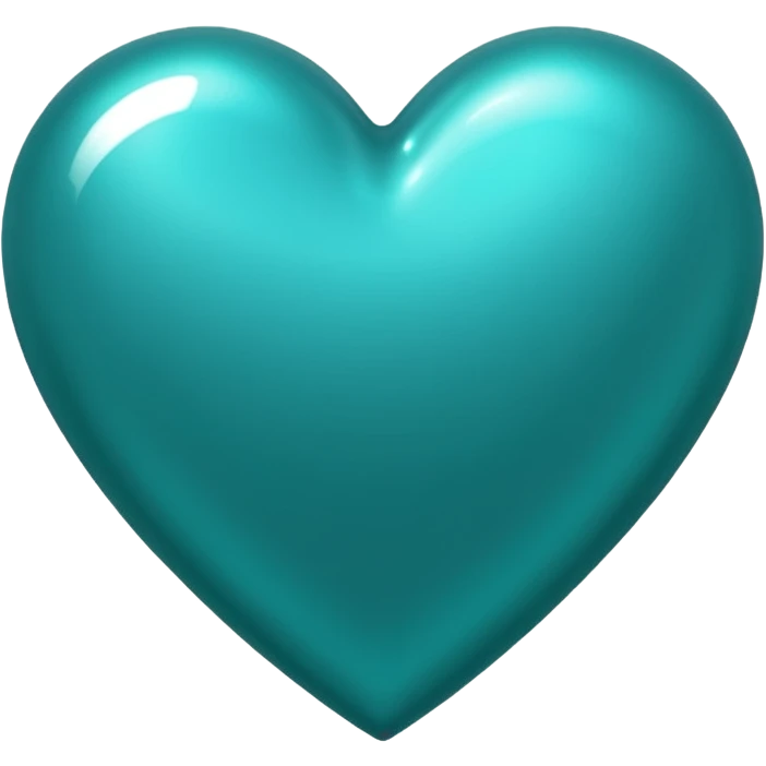 Teal heart with da best  emoji