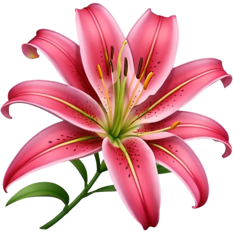 red/pink lilly emoji