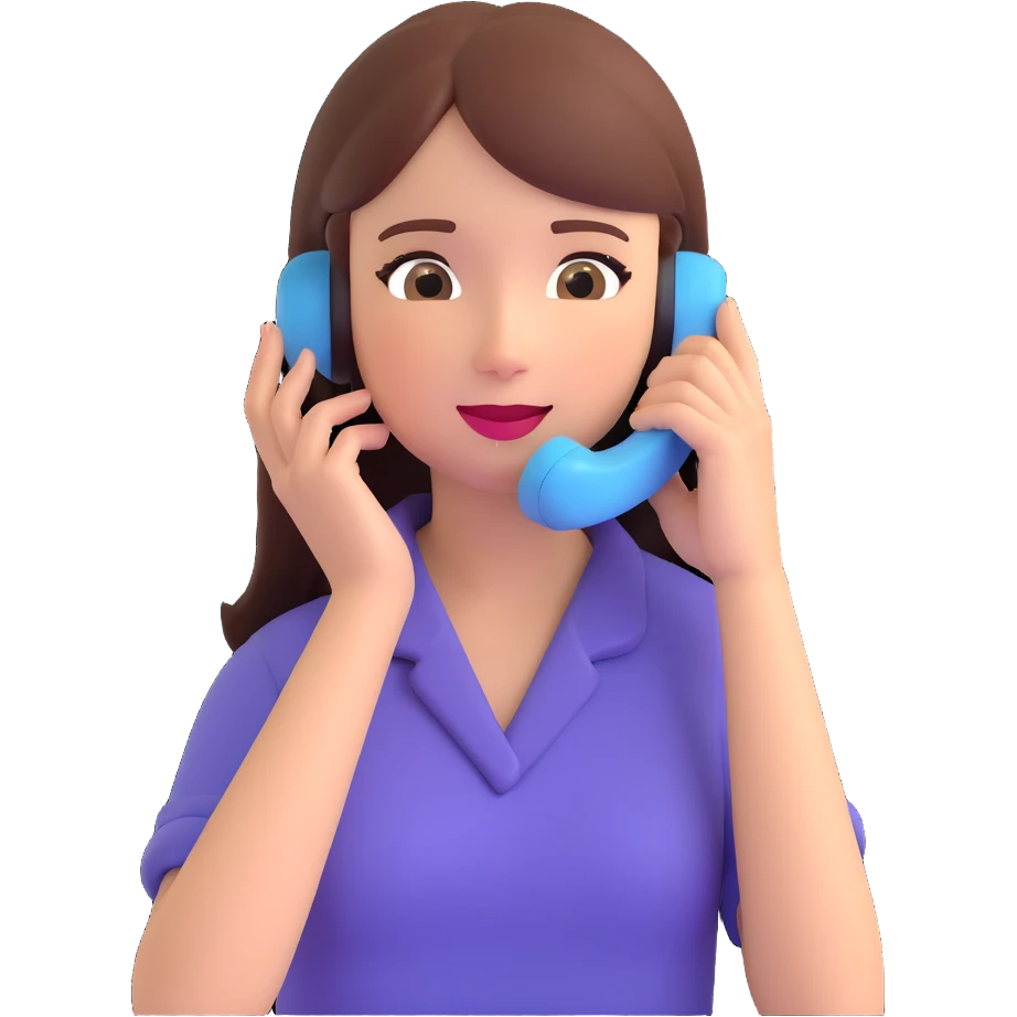 girl talking on phone bedroom background, close up pose emoji
