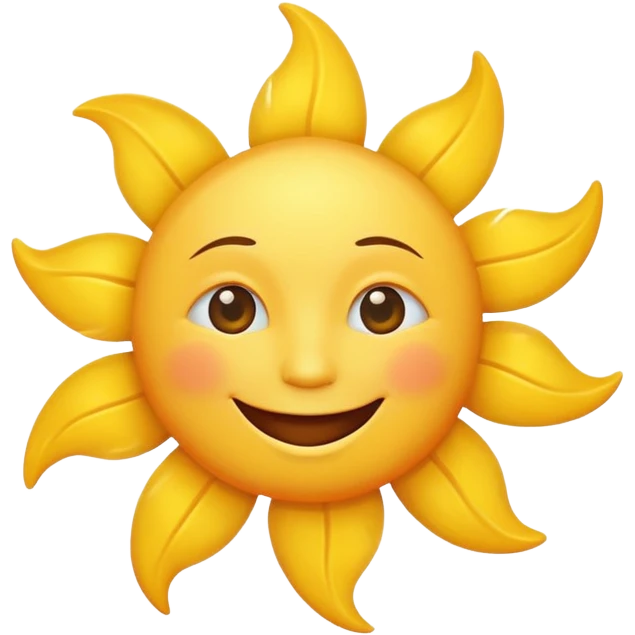 smiling sun emoji