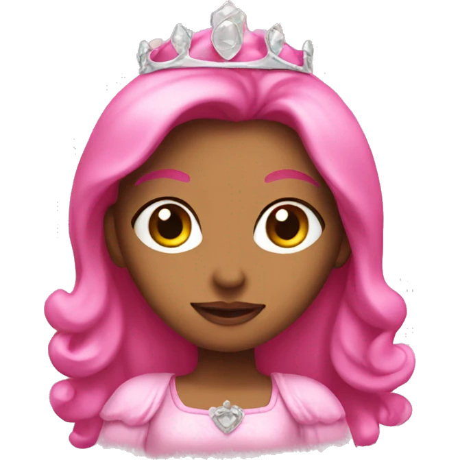 pink princess emoji