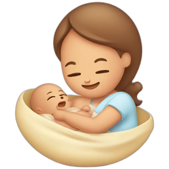 Newborn baby eat breastfeeding  emoji