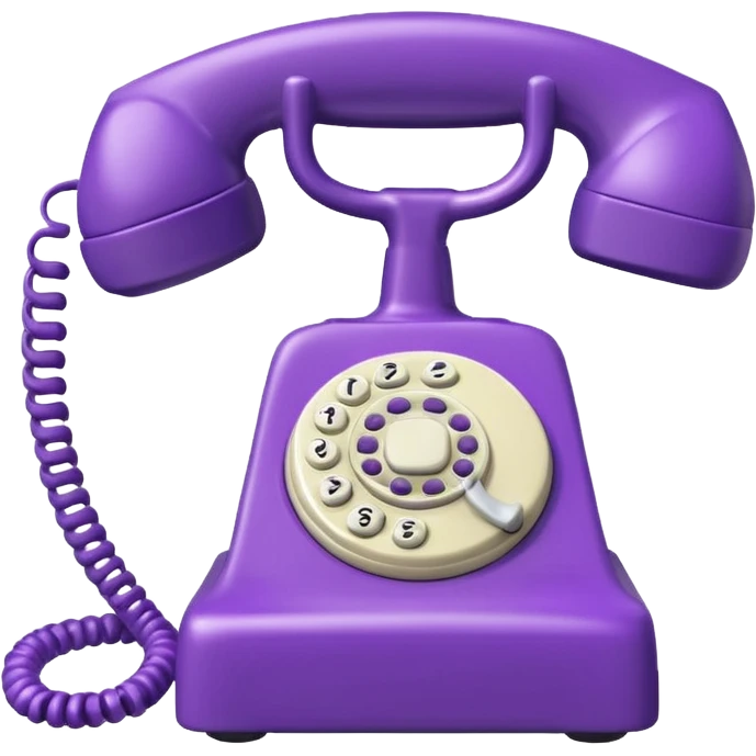 purple phone receiver emoji