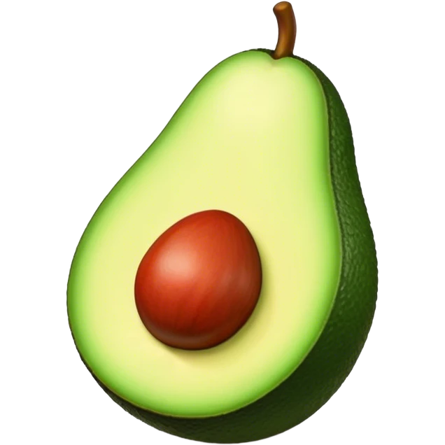 Aguacate con labios grandes emoji
