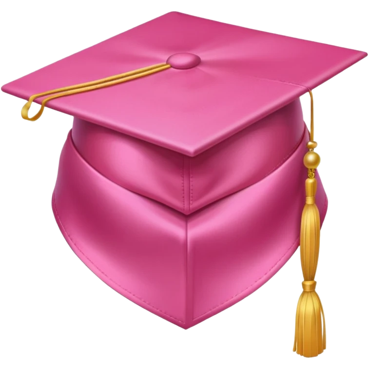 Pink graduation hat emoji