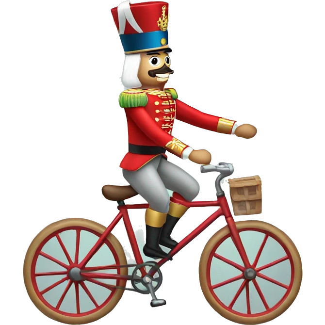 Nutcracker riding a bike  emoji