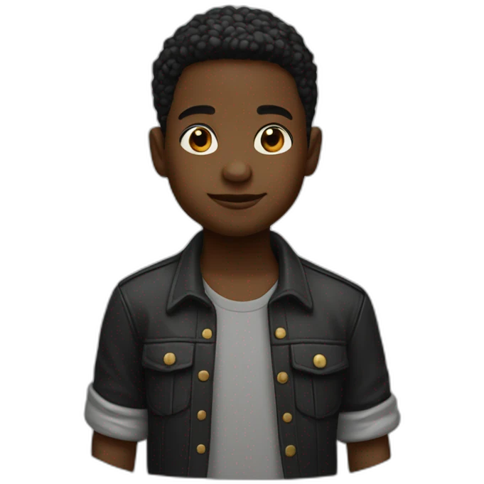 Petit garçon noir  emoji