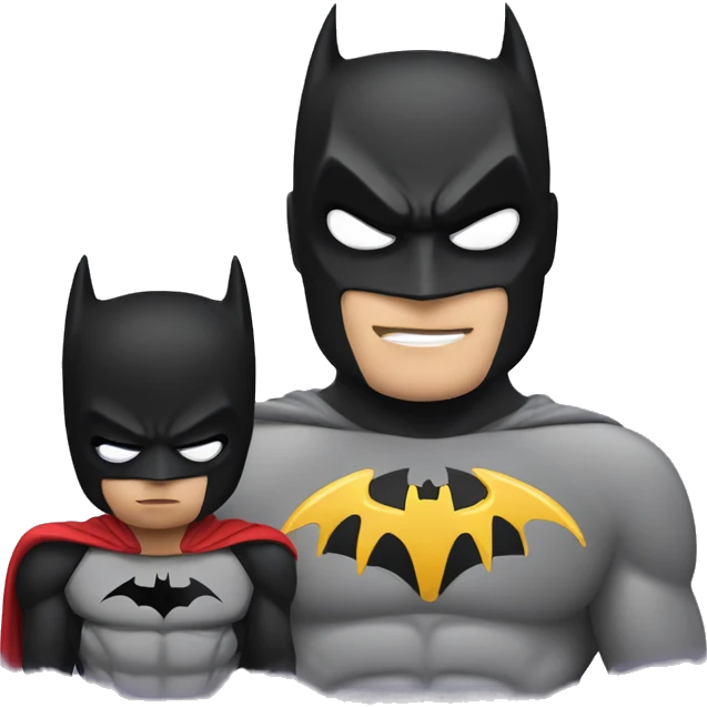 batman and spiderman emoji
