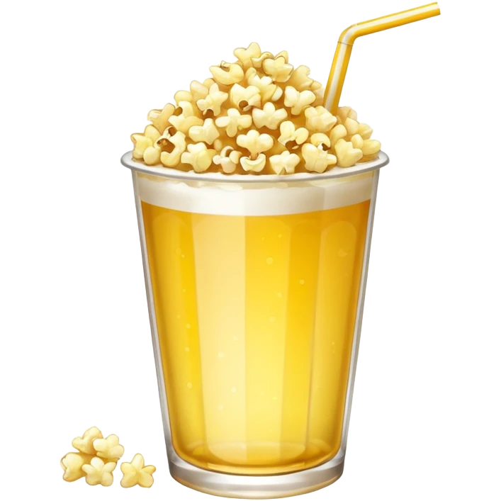 Popcorn drink emoji