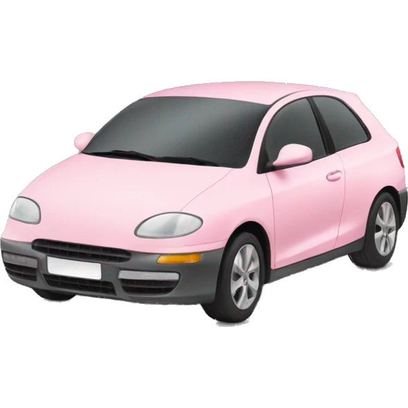 Light pink car emoji