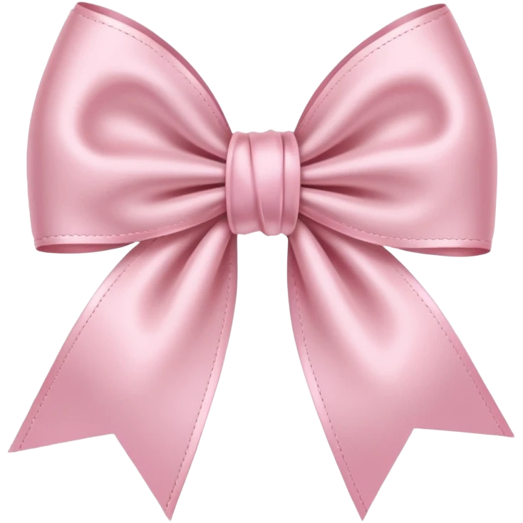 light pink ribbon bow emoji