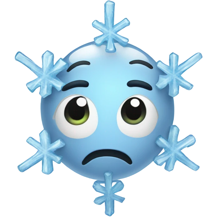 ice with snowflake emoji