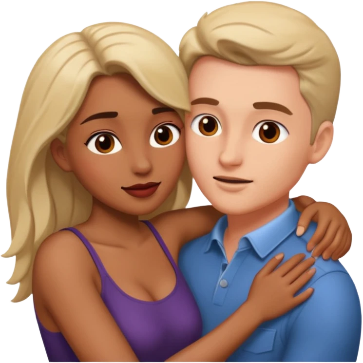 Mujer siendo cogida por chico emoji