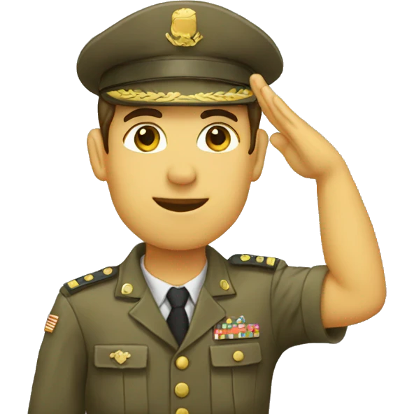 People who salute emoji