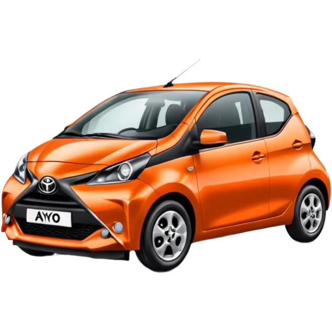 Make an emoji of an orange Toyota aygo emoji