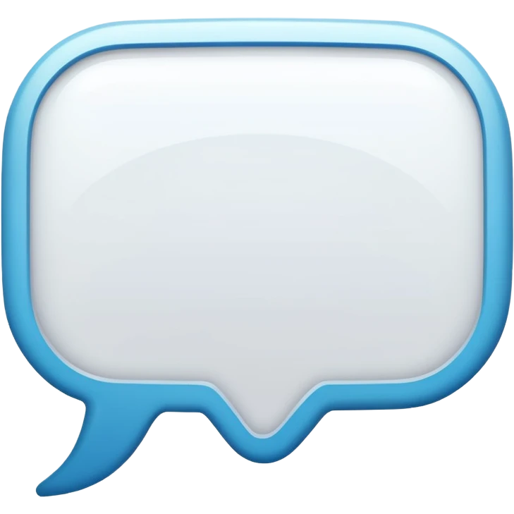 blank message bubble emoji