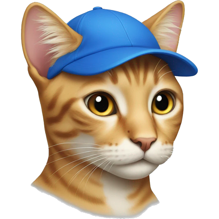 cat wearing a blue cap emoji