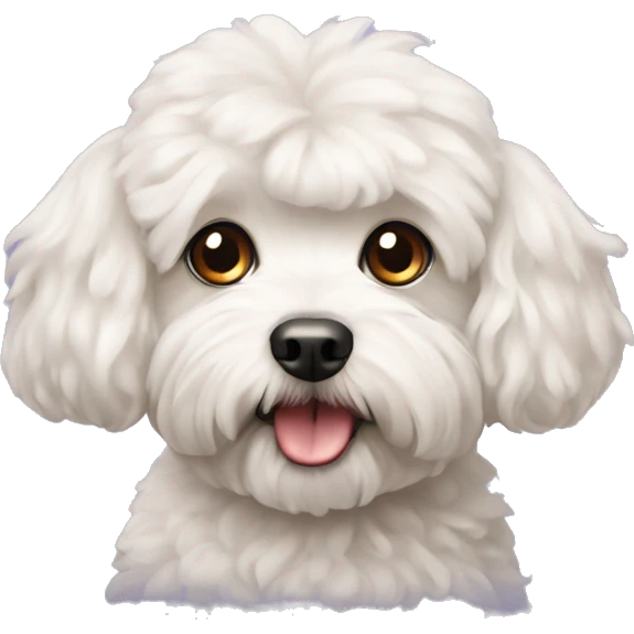 Dog maltipoo emoji