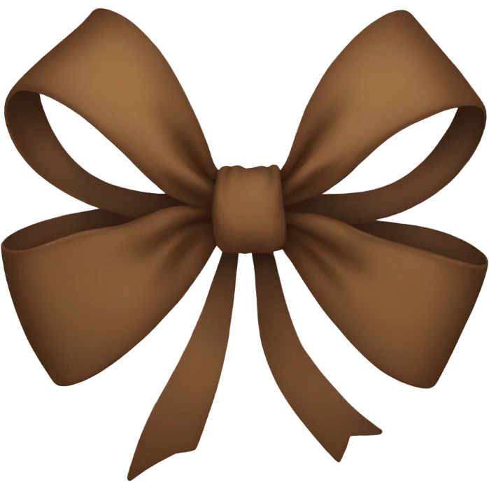 Brown bow emoji