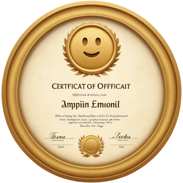 Sertification emoji