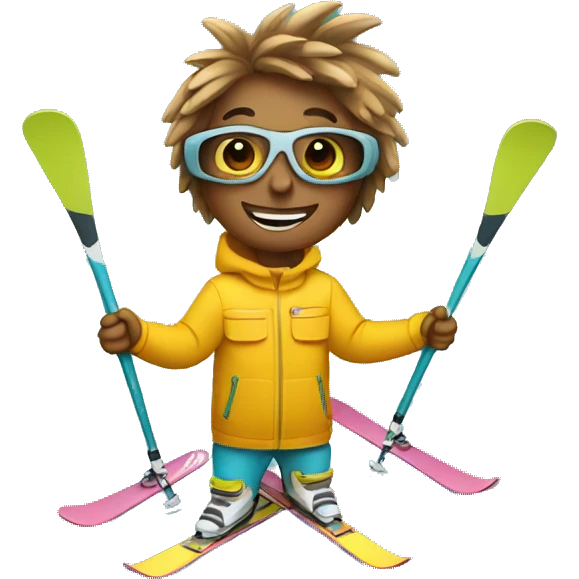 Skiing in hawaii emoji