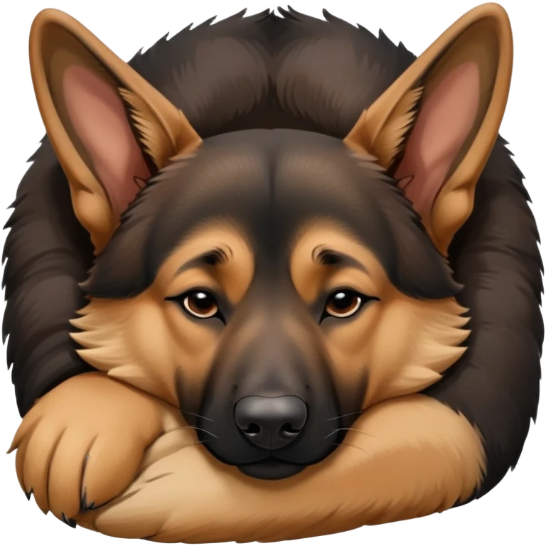 Sleeping German shepherd  emoji