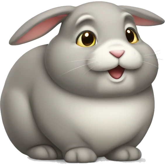 Fat rabbit  emoji