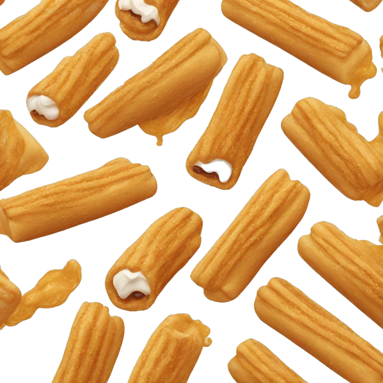 Filled cream churro emoji