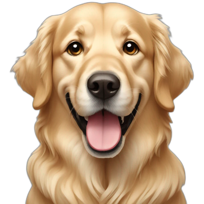 Arab golden retriever emoji