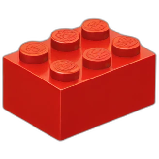Red LEGO brick emoji