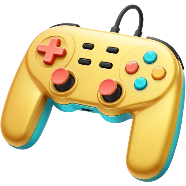 Clash of Clans aesthetic: Cinematic Playful Joy-Con Controllers Portrait Emoji, rendered in a 3D vector-style similar to standard emojis with minimal shading and bold, simplified shapes. A compact, distinct form with signature details, softly glowing with a nostalgic gaming charm. Simplified yet unmistakably iconic, highly detailed and consistent, glowing with a soft radiance and high shine. Stylized with a touch of retro gaming magic and a soft glowing outline, capturing the essence of a beloved gaming relic with a friendly, playful manner! emoji